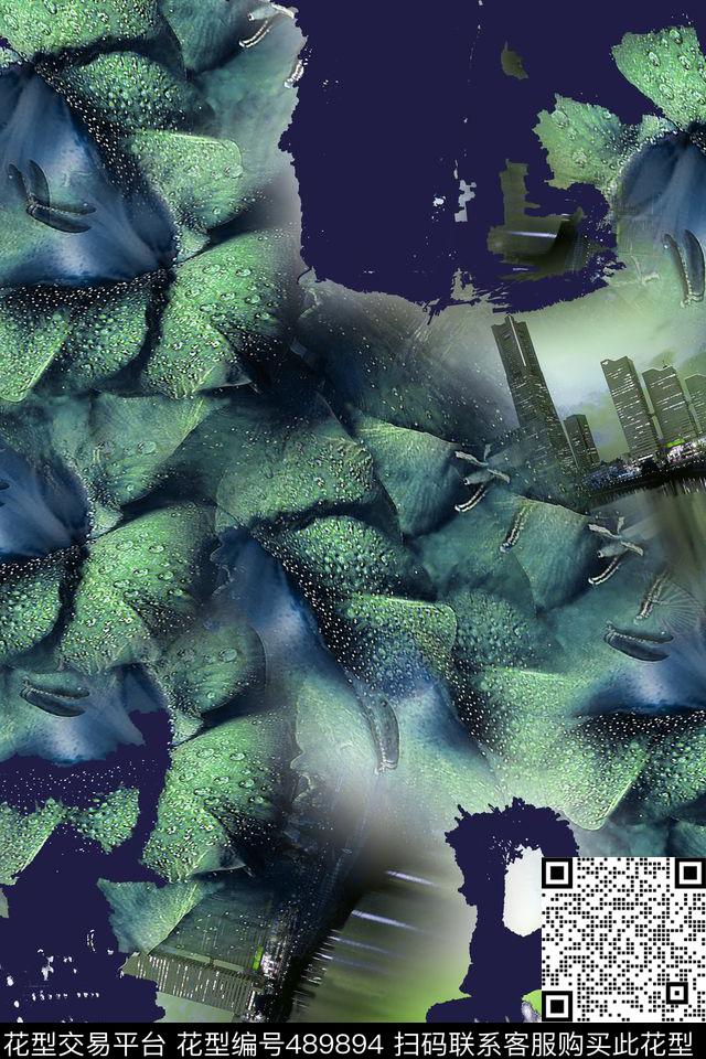 大牌混搭时尚数码印花华亿平台下载（图片编号: 489894） - 瓦栏（Walan）