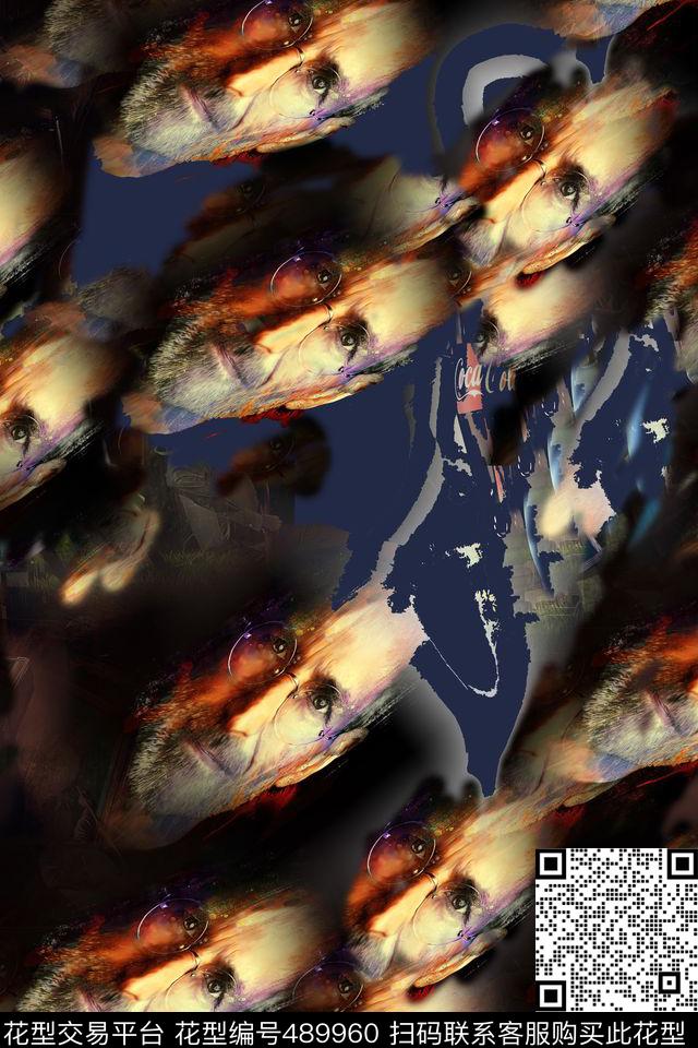 时尚大牌混搭数码印花华亿平台下载（图片编号: 489960） - 瓦栏（Walan）