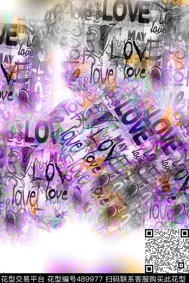 大牌花卉时尚数码印花华亿平台下载（图片编号: 489977） - 瓦栏（Walan）