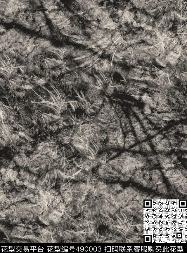 黑白树影户外数码印花华亿平台下载（图片编号: 490003） - 瓦栏（Walan）