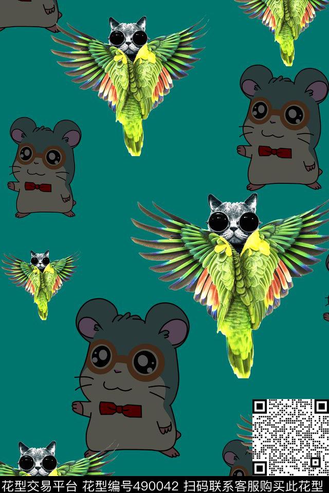 创意服装面料创意设计图案大牌数码印花华亿平台下载（图片编号: 490042） - 瓦栏（Walan）