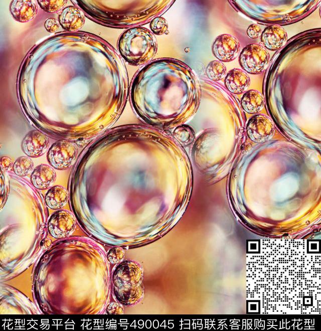 2016春夏金色泡泡男装女装数码印花华亿平台下载（图片编号: 490045） - 瓦栏（Walan）