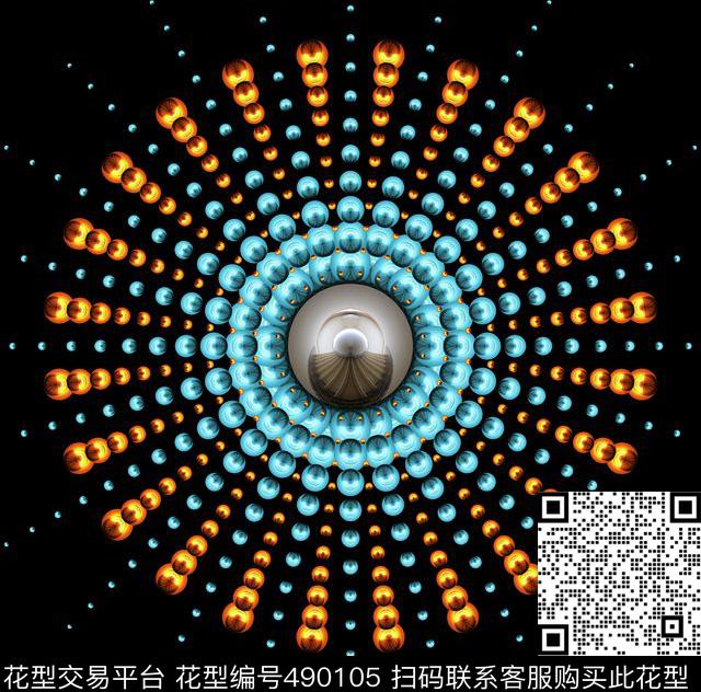 对称光渐变数码印花华亿平台下载（图片编号: 490105） - 瓦栏（Walan）