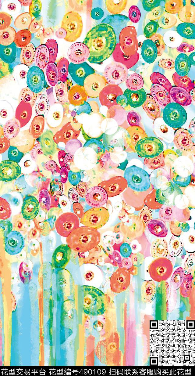 原创绘画优雅数码印花华亿平台下载（图片编号: 490109） - 瓦栏（Walan）