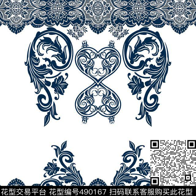 传统印花纹样花卉民族传统印花华亿平台下载（图片编号: 490167） - 瓦栏（Walan）