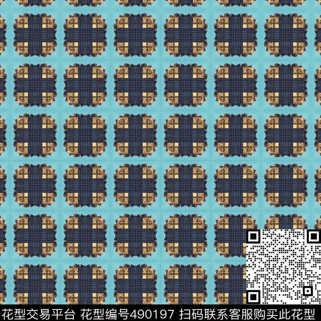 抽象对称建筑数码印花华亿平台下载（图片编号: 490197） - 瓦栏（Walan）