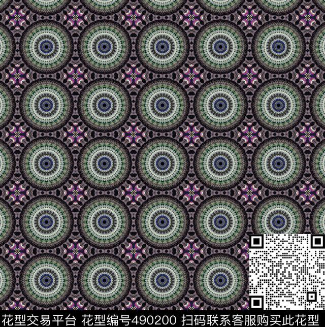 东方明珠对称光数码印花华亿平台下载（图片编号: 490200） - 瓦栏（Walan）