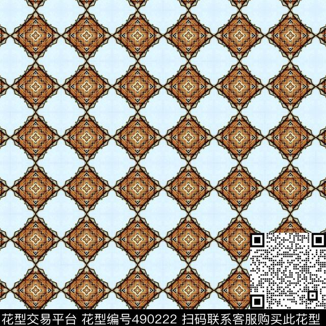 抽象对称建筑数码印花华亿平台下载（图片编号: 490222） - 瓦栏（Walan）