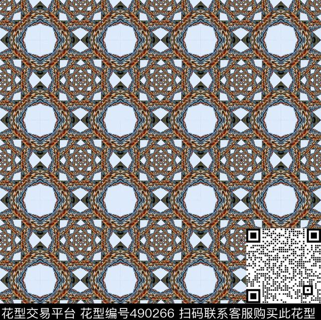 方形渐变条纹数码印花华亿平台下载（图片编号: 490266） - 瓦栏（Walan）