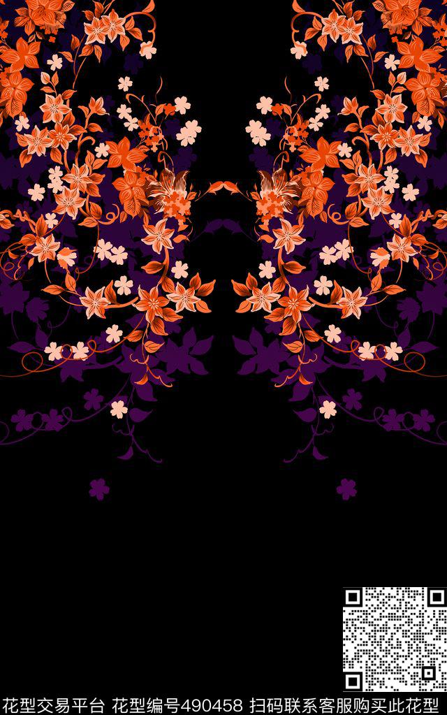 小碎花男装扎染华亿平台数码印花华亿平台下载（图片编号: 490458） - 瓦栏（Walan）