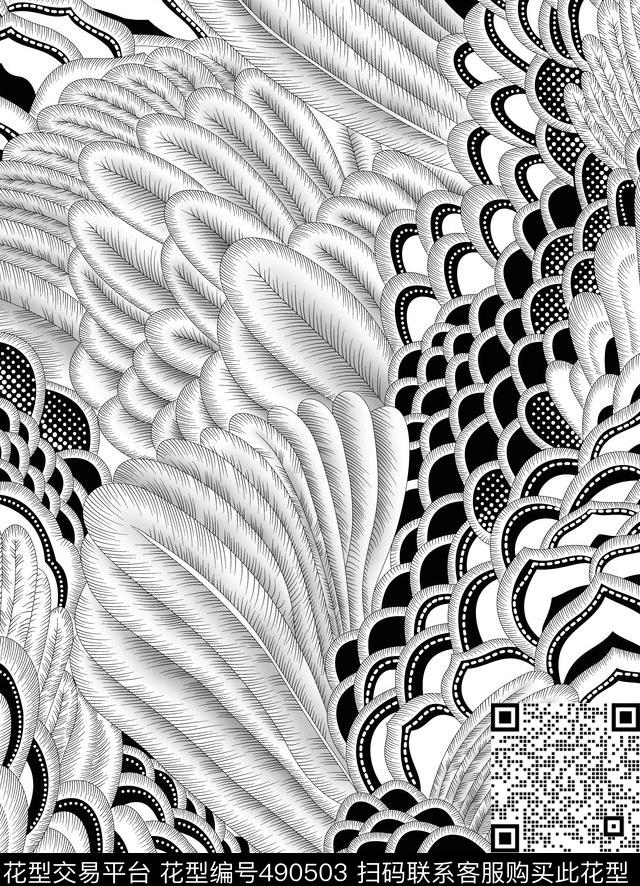 几何字母扎染华亿平台传统印花华亿平台下载（图片编号: 490503） - 瓦栏（Walan）