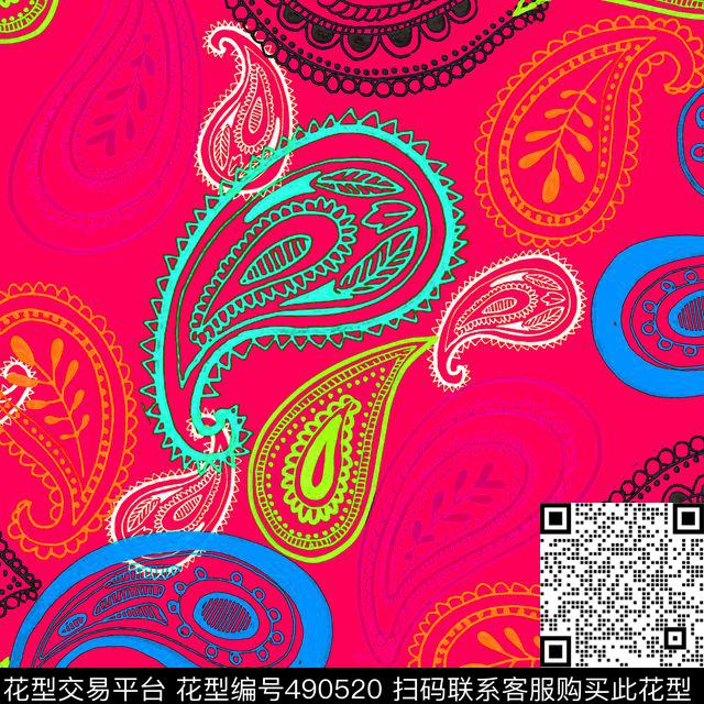 创意服装面料创意设计图案火腿纹传统印花华亿平台下载（图片编号: 490520） - 瓦栏（Walan）