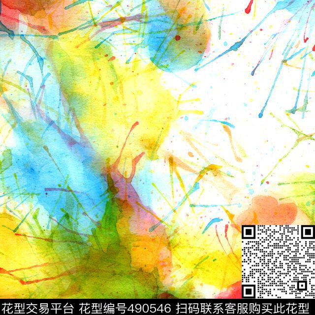 油画喷墨童年画板颜色混合数码印花华亿平台下载（图片编号: 490546） - 瓦栏（Walan）