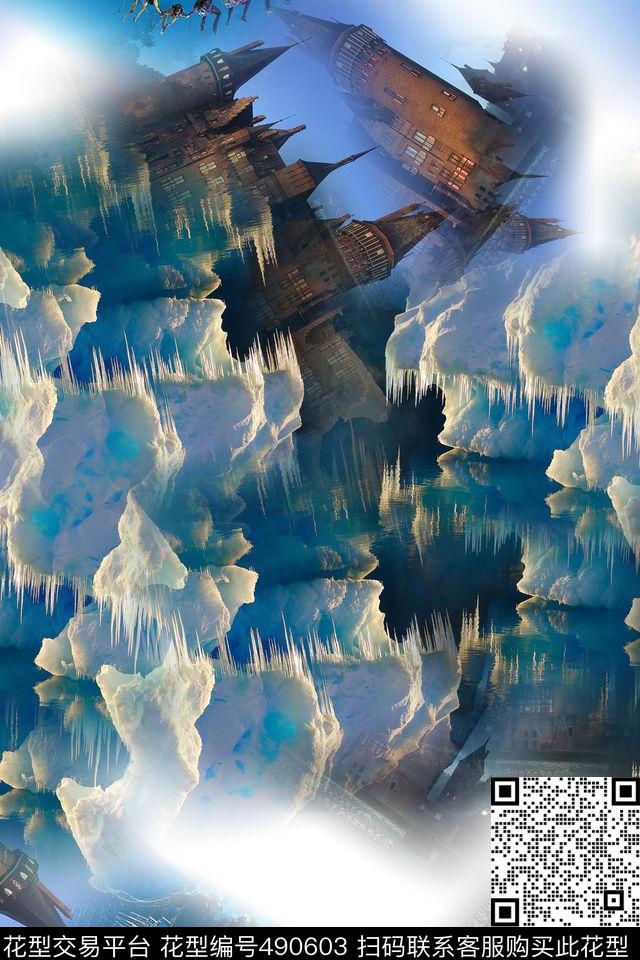 大牌时尚混搭数码印花华亿平台下载（图片编号: 490603） - 瓦栏（Walan）