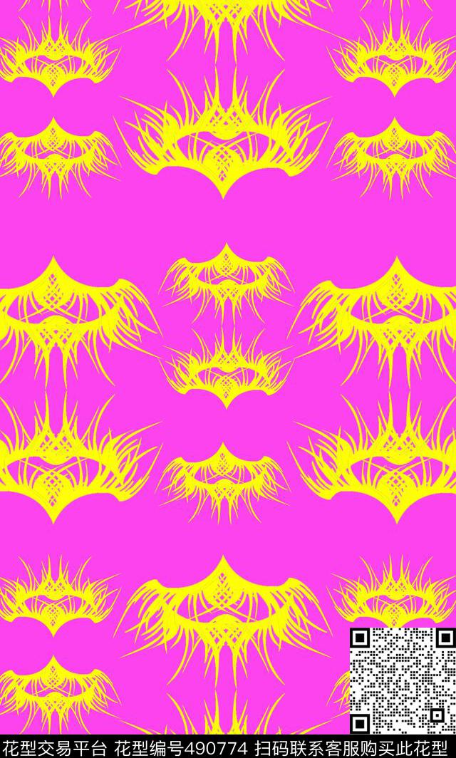 鲜艳简洁大气数码印花华亿平台下载（图片编号: 490774） - 瓦栏（Walan）