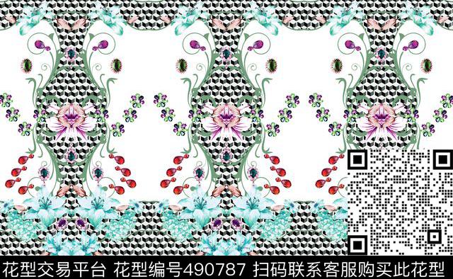 原创定位优雅数码印花华亿平台下载（图片编号: 490787） - 瓦栏（Walan）