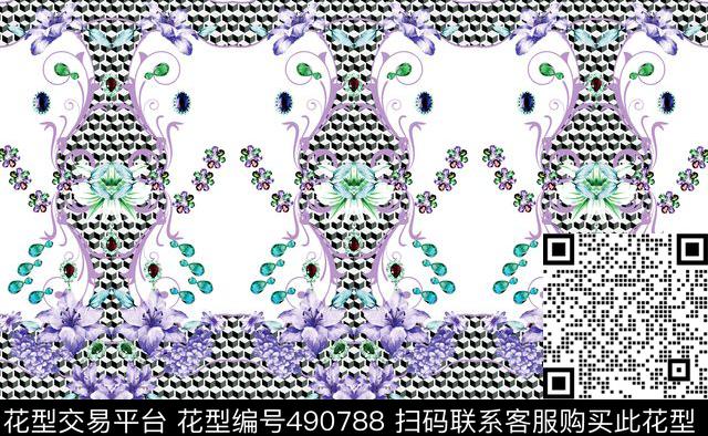 原创定位优雅数码印花华亿平台下载（图片编号: 490788） - 瓦栏（Walan）