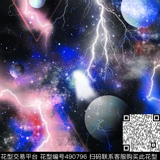 外太空星空宇宙数码印花华亿平台下载（图片编号: 490796） - 瓦栏（Walan）