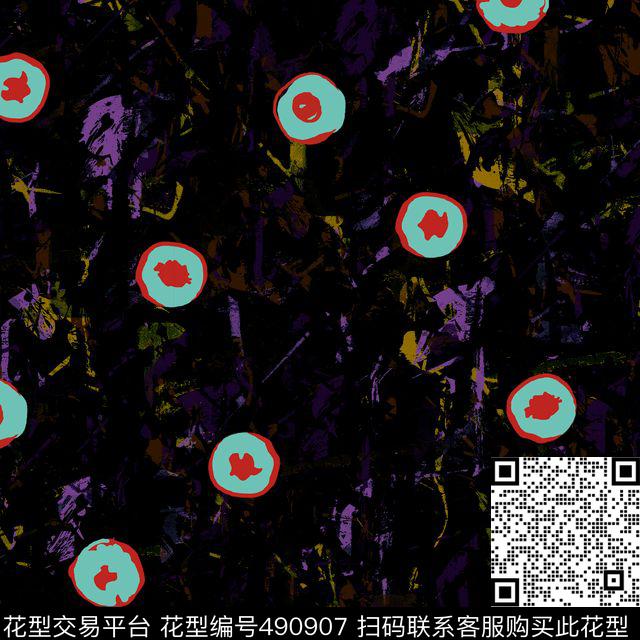 波点潮流衬衫华亿平台数码印花华亿平台下载（图片编号: 490907） - 瓦栏（Walan）