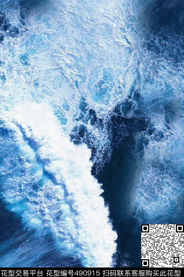 MAX-抽象自然风景自然景观海浪石纹数码印花华亿平台下载（图片编号: 490915） - 瓦栏（Walan）