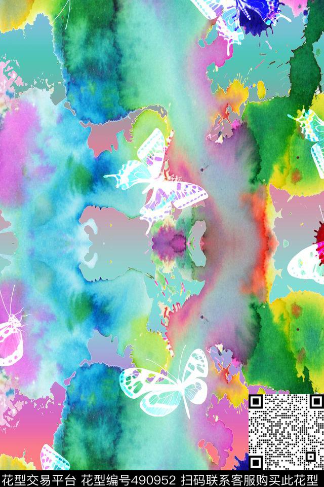 T恤衬衫创意服装面料数码印花华亿平台下载（图片编号: 490952） - 瓦栏（Walan）