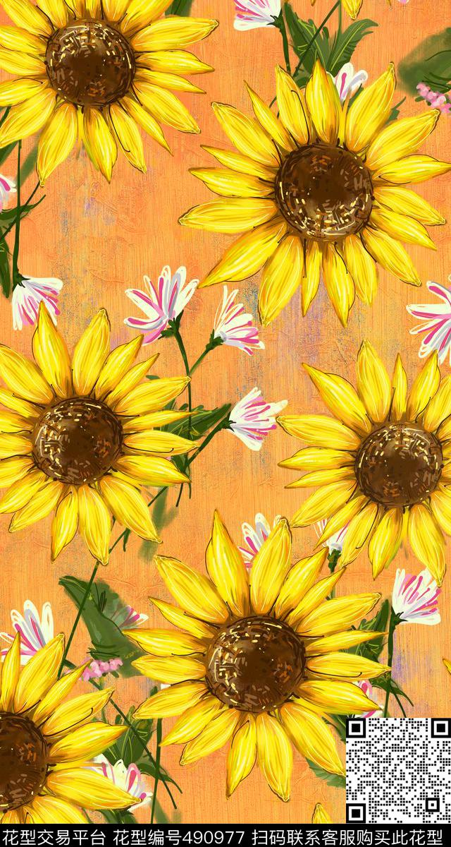 窗帘布花卉女装连衣裙家纺数码印花华亿平台下载（图片编号: 490977） - 瓦栏（Walan）