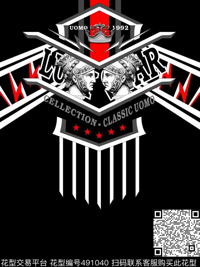 士兵几何时尚传统印花华亿平台下载（图片编号: 491040） - 瓦栏（Walan）