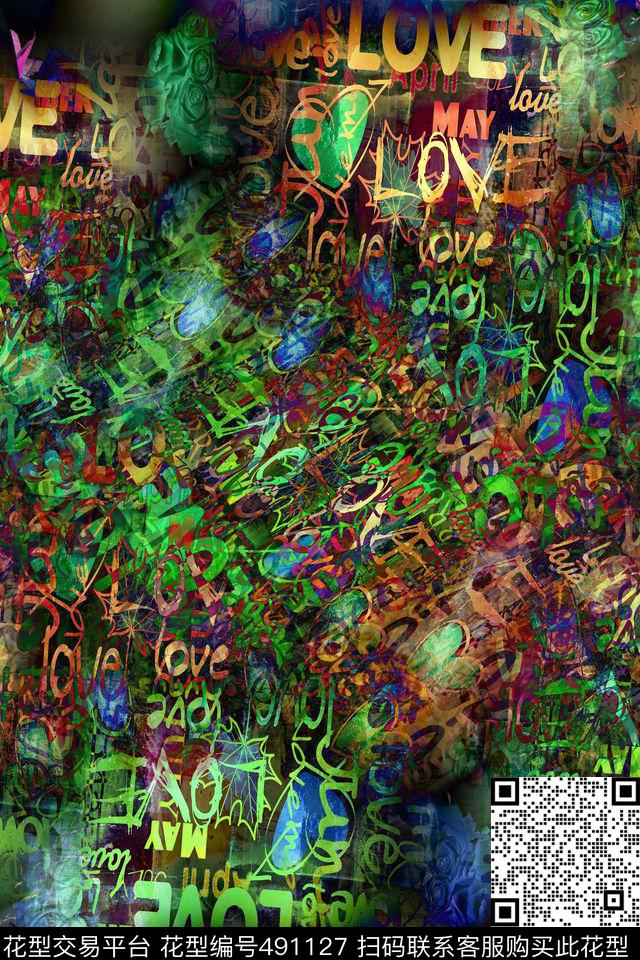 时尚休闲大牌数码印花华亿平台下载（图片编号: 491127） - 瓦栏（Walan）