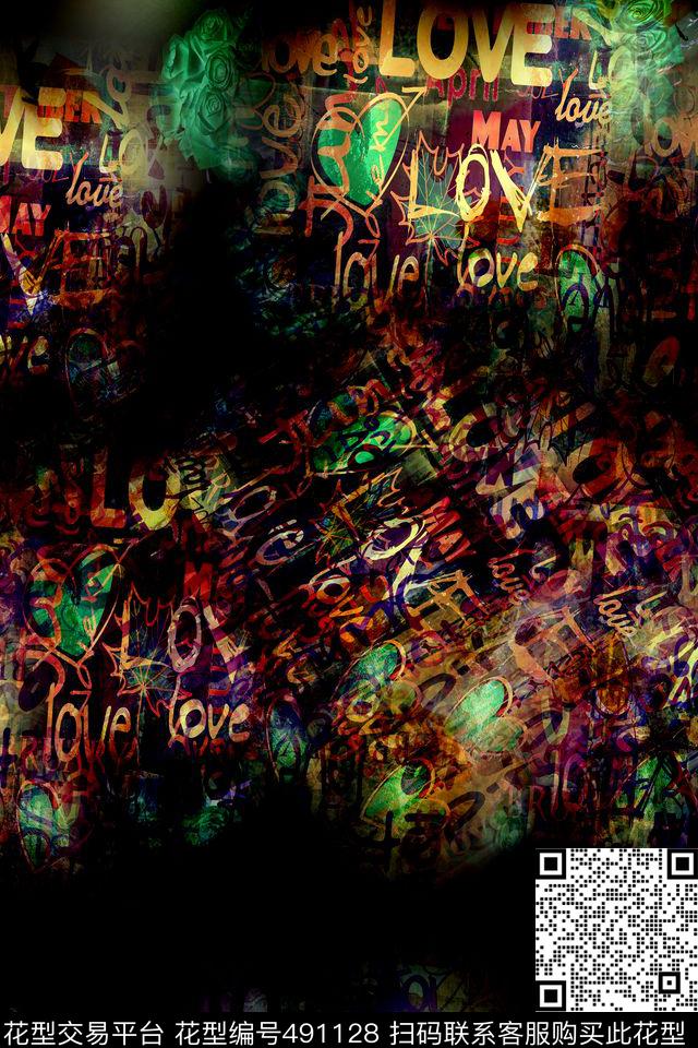 时尚休闲大牌数码印花华亿平台下载（图片编号: 491128） - 瓦栏（Walan）