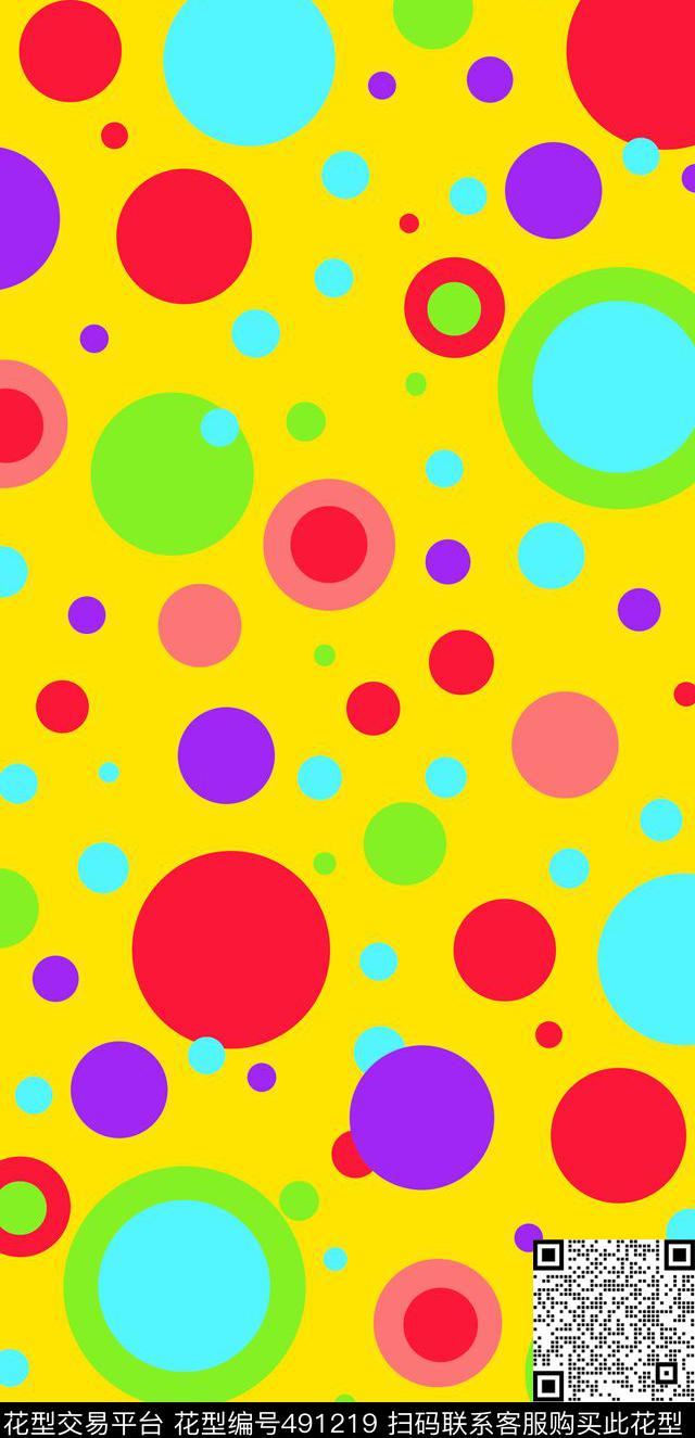 几何女装泡泡传统印花华亿平台下载（图片编号: 491219） - 瓦栏（Walan）