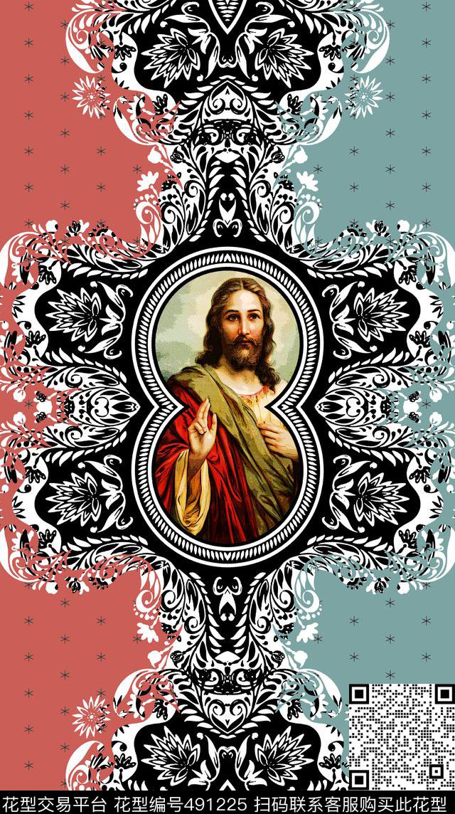 花边花纹剪纸数码印花华亿平台下载（图片编号: 491225） - 瓦栏（Walan）