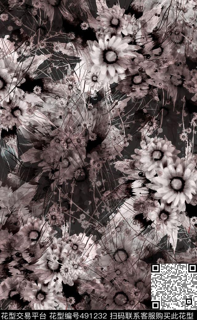 窗帘布家纺欧美流行潮流时尚数码印花华亿平台下载（图片编号: 491232） - 瓦栏（Walan）