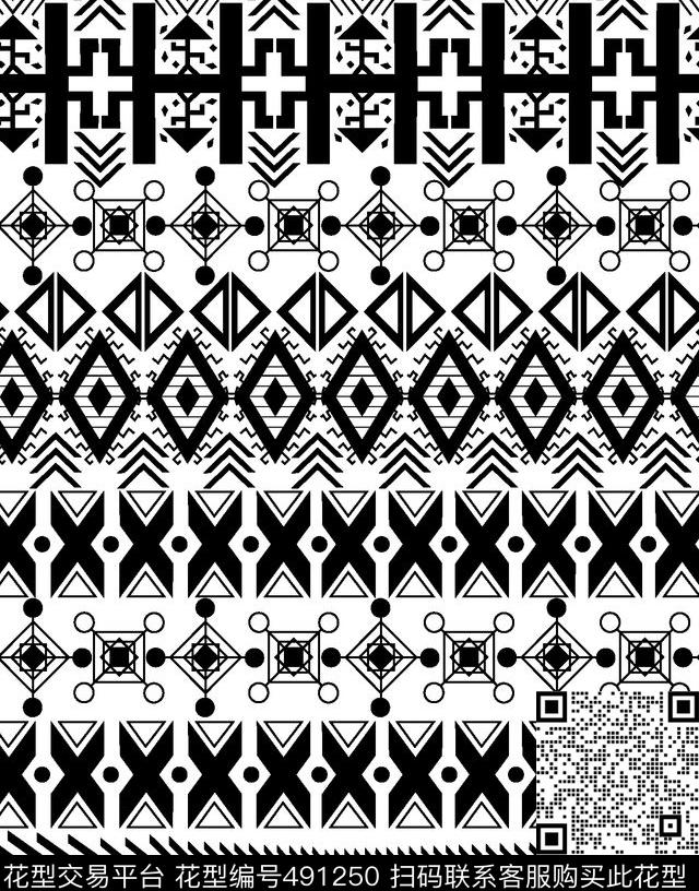 阿兹特克民族花男装休闲衬衫印花时尚泳装传统印花华亿平台下载（图片编号: 491250） - 瓦栏（Walan）