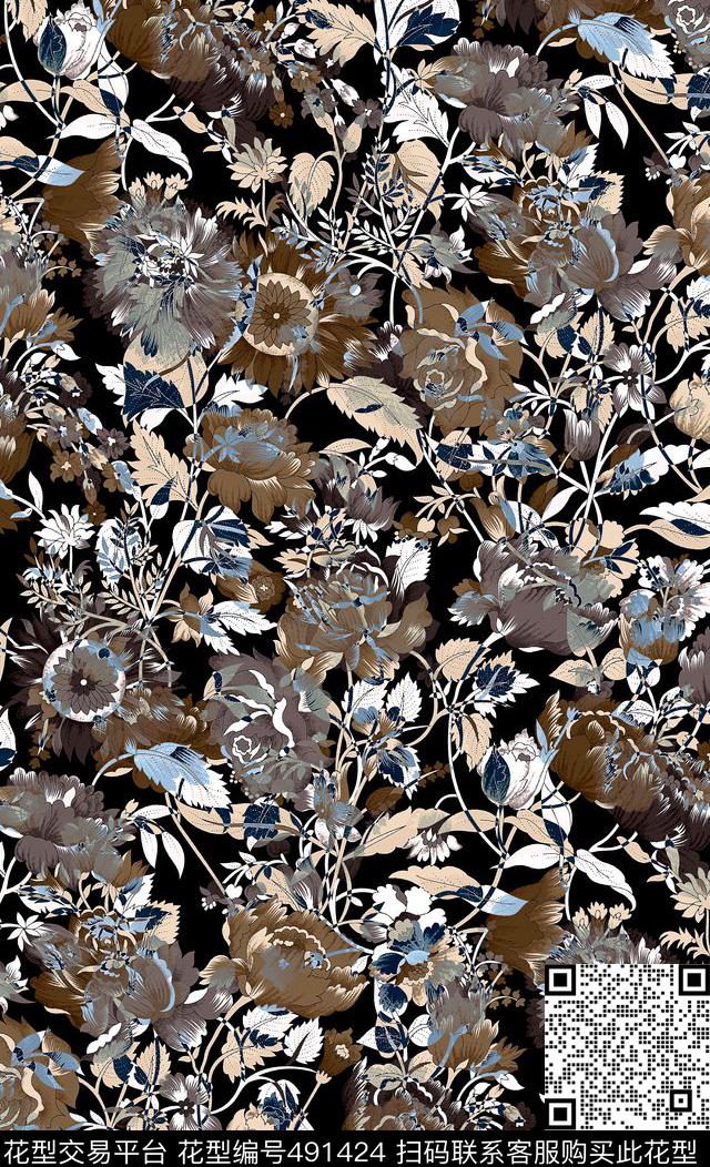 窗帘布|家纺欧美流行潮流时尚数码印花华亿平台下载（图片编号: 491424） - 瓦栏（Walan）