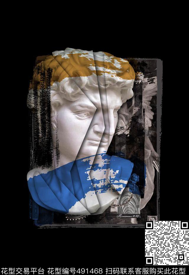 潮流时尚T恤卫衣夹克大卫切割数码印花华亿平台下载（图片编号: 491468） - 瓦栏（Walan）