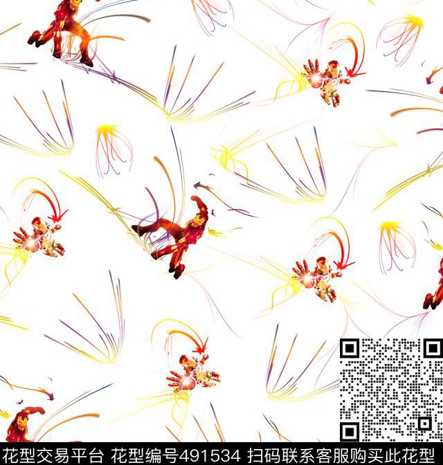 钢铁侠前卫炫光数码印花华亿平台下载（图片编号: 491534） - 瓦栏（Walan）