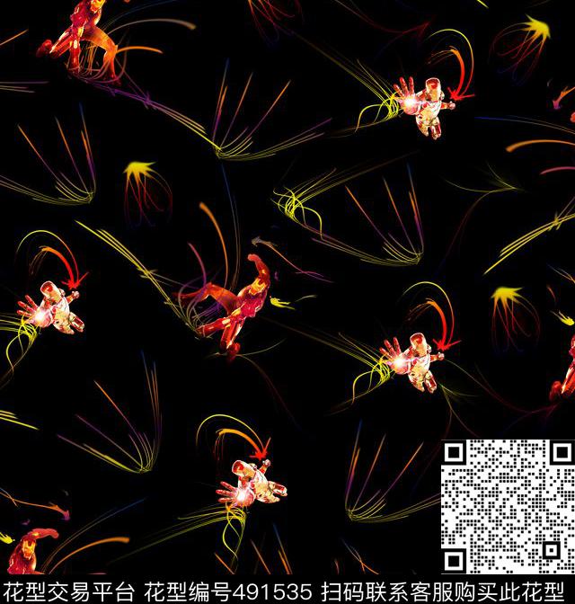 钢铁侠前卫炫光数码印花华亿平台下载（图片编号: 491535） - 瓦栏（Walan）