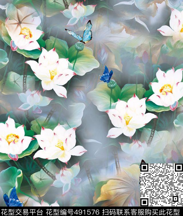 素雅数码1色数码印花华亿平台下载（图片编号: 491576） - 瓦栏（Walan）