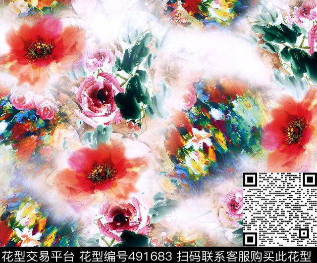 时尚数码1色数码印花华亿平台下载（图片编号: 491683） - 瓦栏（Walan）