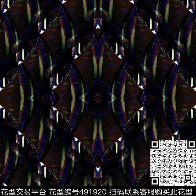 抽象气泡魔幻数码印花华亿平台下载（图片编号: 491920） - 瓦栏（Walan）