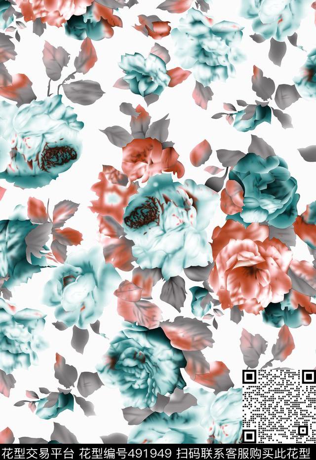 几何字母扎染华亿平台传统印花华亿平台下载（图片编号: 491949） - 瓦栏（Walan）