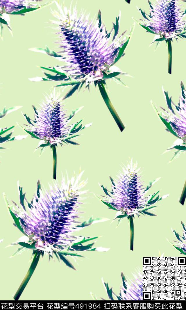 复古清新花卉简约花卉淡然色系数码印花华亿平台下载（图片编号: 491984） - 瓦栏（Walan）