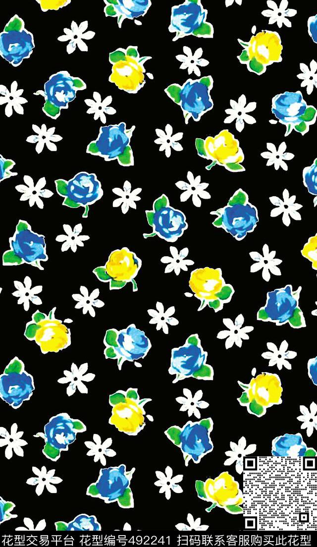 衬衫复古花卉传统印花华亿平台下载（图片编号: 492241） - 瓦栏（Walan）