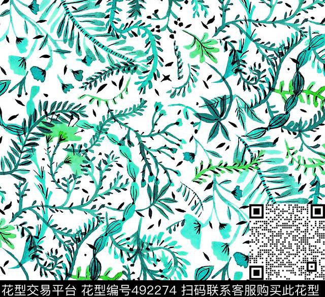 衬衫夹克手绘数码印花华亿平台下载（图片编号: 492274） - 瓦栏（Walan）