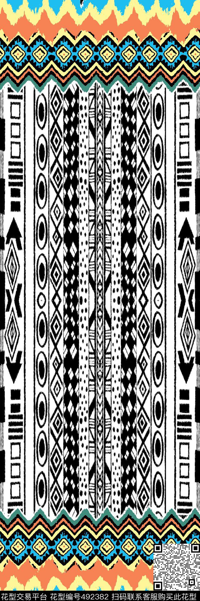 定位民族部落数码印花华亿平台下载（图片编号: 492382） - 瓦栏（Walan）