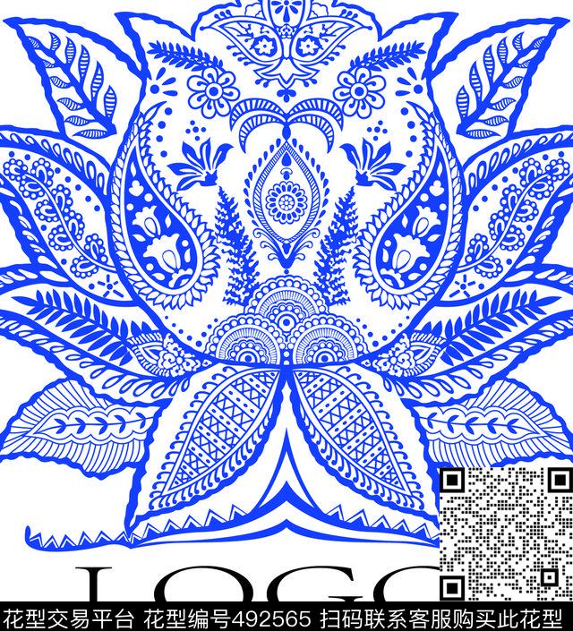 民族风腰果花几何图案民族花纹民族传统印花华亿平台下载（图片编号: 492565） - 瓦栏（Walan）