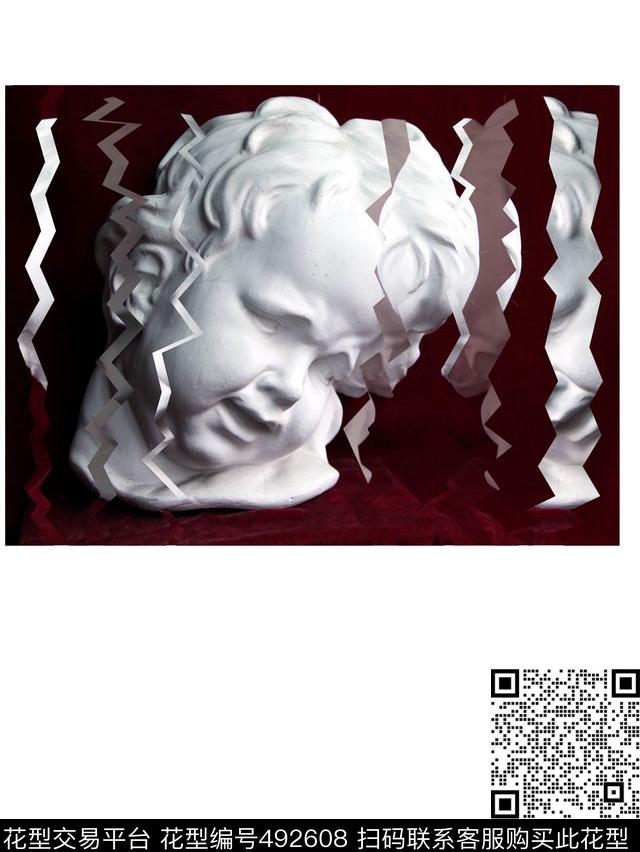 t恤华亿平台潮流雕塑数码印花华亿平台下载（图片编号: 492608） - 瓦栏（Walan）