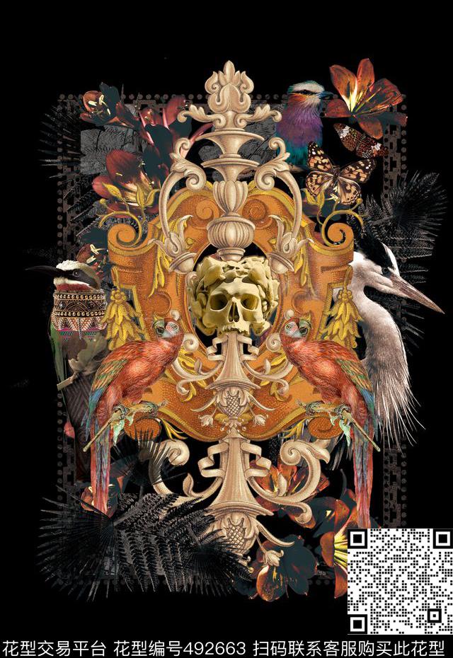 T恤卫衣夹克潮流时尚复古创意数码印花华亿平台下载（图片编号: 492663） - 瓦栏（Walan）