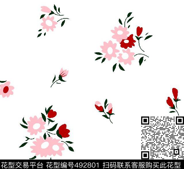 小碎花花卉清爽小碎花传统印花华亿平台下载（图片编号: 492801） - 瓦栏（Walan）