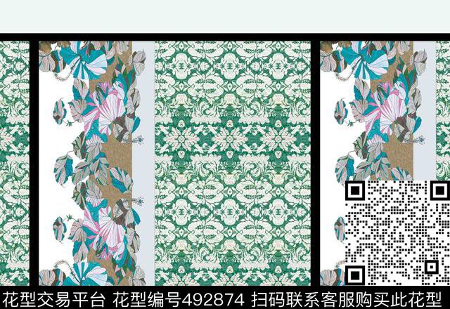 原创定位优雅数码印花华亿平台下载（图片编号: 492874） - 瓦栏（Walan）